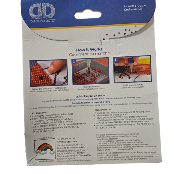 ๐๏ธ Diamond Dotz "Ever Living Rainbow" All-Inclusive Diamond Painting Art Kit - Picture 3 of 6